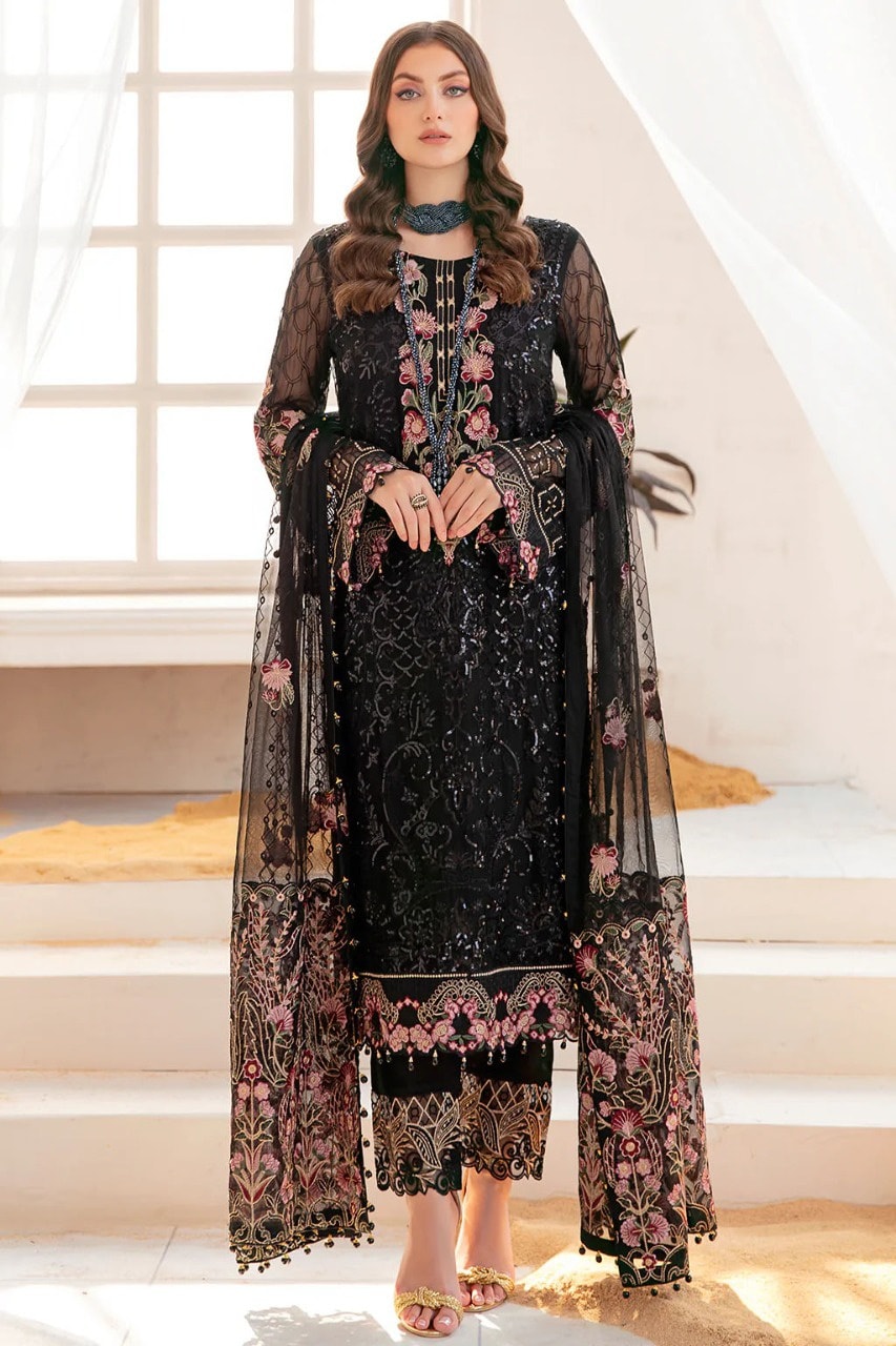 Unstitched  Salwar Kameez ( H Dame kalo)